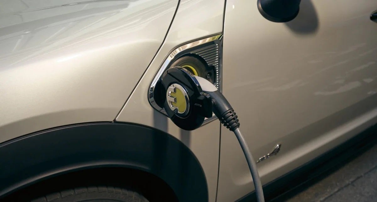 The MINI Cooper SE Countryman PHEV charging. MINI of Edison in Edison NJ