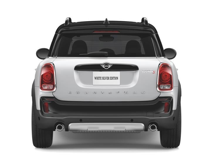 White Silver Countryman rear view