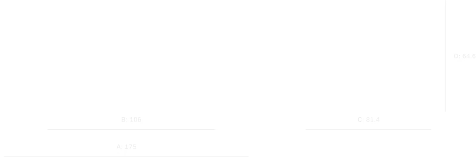 Side view and front view sketch of a MINI Countryman SE ALL4 with dimensions.