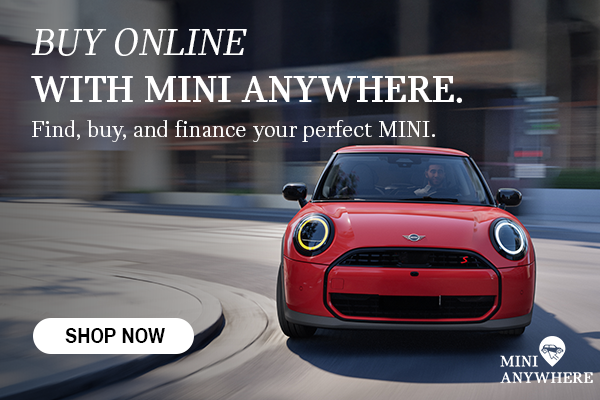 Front View of MINI curving corner.